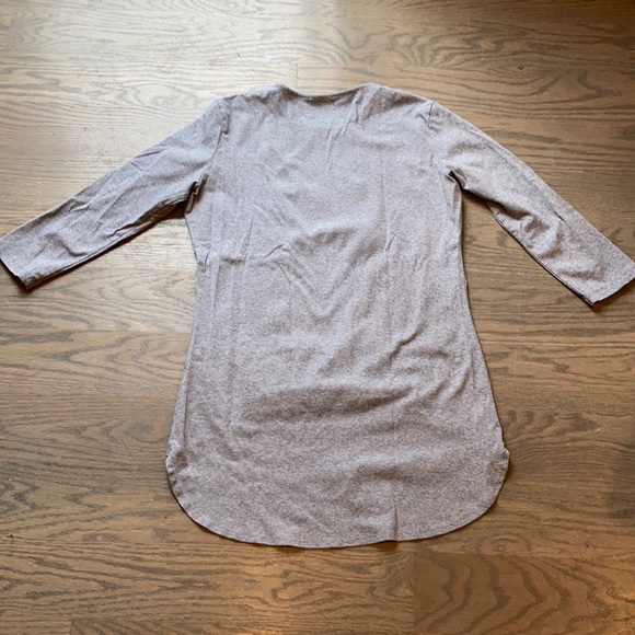 Asymmetric grey cotton top - Picture 6 of 9
